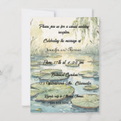 Cute Frog Couple Digital Download Wedding Invite 招待状 (裏面)