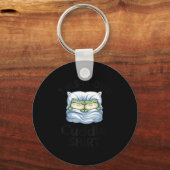 Cute Frog Couple This Is Our Cuddle  キーホルダー (正面)