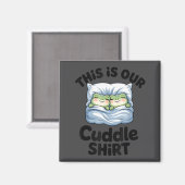 Cute Frog Couple This Is Our Cuddle  マグネット (正面/裏面)