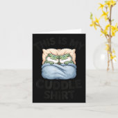 Cute Frog Cozy This Is My Cuddle カード (黄色い花)