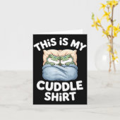 Cute Frog Cozy This Is My Cuddle  カード (黄色い花)