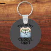 Cute Frog Cozy This Is My Cuddle  キーホルダー (正面)