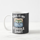 Cute Frog Cozy This Is My Cuddle  コーヒーマグカップ (左)