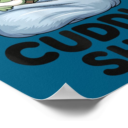 Cute Frog Cozy This Is My Cuddle  ポスター (角)