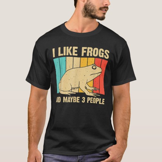 Cute Frog Design For Toad Lover Men Women Amphibia Tシャツ (正面)