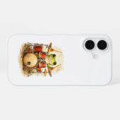 Cute Frog Drummer iPhone 16 Case – Music Fun 16ケース (裏面横)