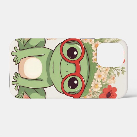 Cute Frog Flower Headband Case-Mate iPhoneケース (裏面 (横))