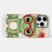 Cute Frog Flower Headband iPhoneケース (裏面横)