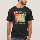 Cute Frog For Kids Boys Toad Catcher Pet Animal Tシャツ (正面)