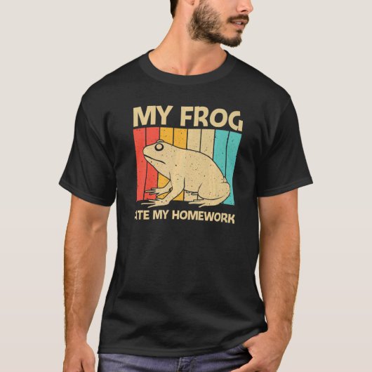 Cute Frog For Kids Boys Toad Catcher Pet Animal Tシャツ (正面)