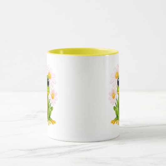 Cute Frog Illustration マグカップ (中央)