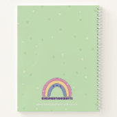 Cute frog Personalised notebook, green journal ノートブック (裏面)
