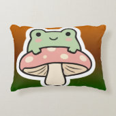 Cute frog pillow アクセントクッション (正面)