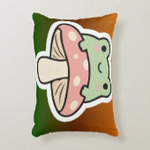 Cute frog pillow アクセントクッション (正面(垂直))