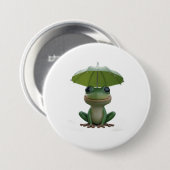 Cute Frog Pin for Kids – Funny Frog Button Badge 缶バッジ (正面&裏面)