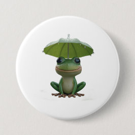 Cute Frog Pin for Kids – Funny Frog Button Badge 缶バッジ