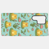 Cute Frog Pond Pattern Samsung Galaxyケース (裏面横)