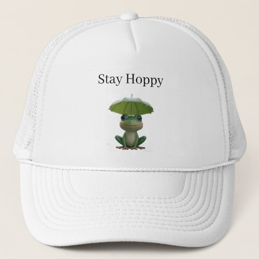 Cute Frog Rain Kids Cap – Funny Cartoon Frog Hat キャップ (正面)
