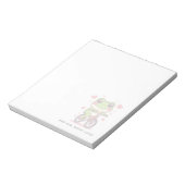 Cute Frog Riding Bicycle | Funny Frog Lover Gift ノートパッド (回転)