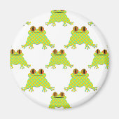 Cute Frog - Seamless Pattern マグネット (正面)