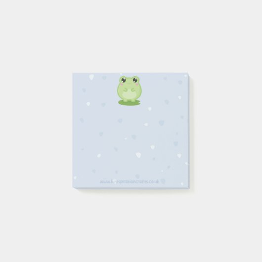 Cute frog sticky notes, back to school stationery ポストイット (正面)