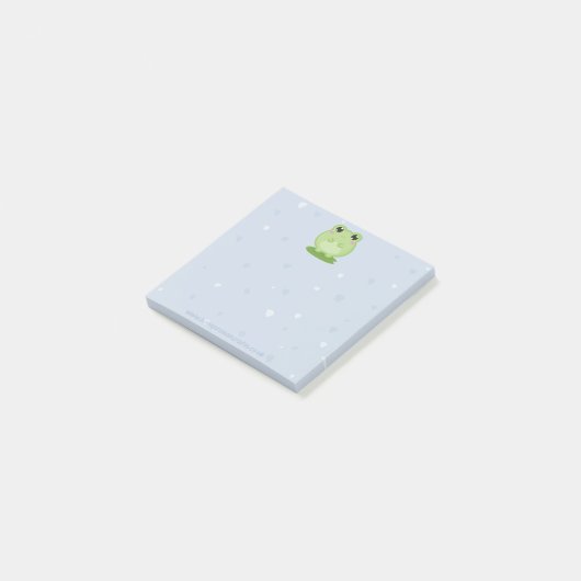 Cute frog sticky notes, back to school stationery ポストイット (アングル)
