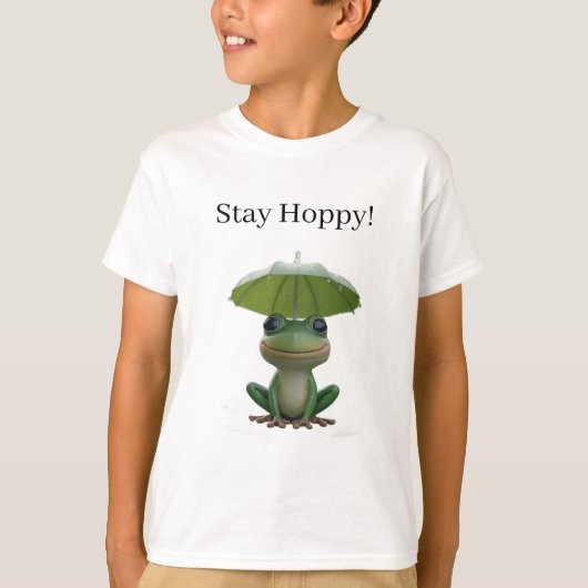 Cute Frog T-Shirt for Kids – Funny Cartoon Frog Tシャツ (正面)
