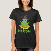 Cute Frog Witch Halloween Memom Tシャツ (正面)