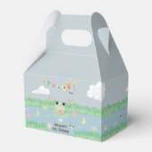 Cute Froggy Birthday Thank You フェイバーボックス (裏面サイド)