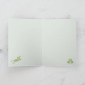 Cute Frogs in Lily Pond カード (内部)