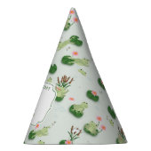 Cute Frogs in Lily Pond Kids Birthday Party パーティーハット (右)