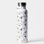 Cute Frogs Nature Floral Pattern ウォーターボトル (右面)