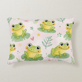 Cute frogs Pattern アクセントクッション