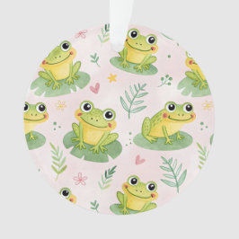 Cute frogs Pattern オーナメント
