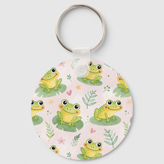 Cute frogs Pattern キーホルダー (裏面)