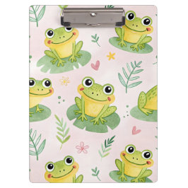 Cute frogs Pattern クリップボード