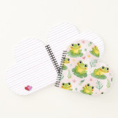 Cute frogs Pattern ノートブック (内部)