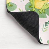 Cute frogs Pattern マウスパッド (コーナー)