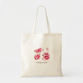 Cute fruit aesthetic pomegranate pink  トートバッグ