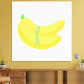 Cute Fruit Art / Tropical Food Aesthetic キャンバスプリント (インサイチュ (リビング))