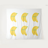 Cute Fruit Art / Tropical Food Aesthetic タペストリー (正面(横))