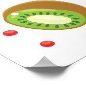 Cute Fruit pattern ポスター (角)