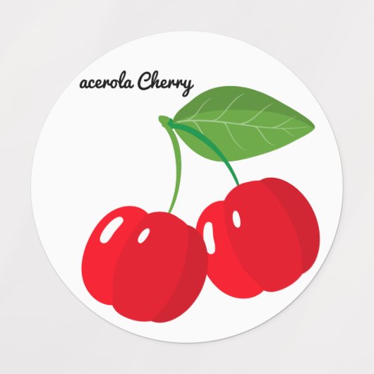 Cute Fruit Stickers Fun Designs School Labels ラベル (デザイン1)