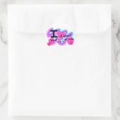 Cute fun coaster ラウンドシール (バッグ)