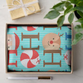Cute Fun "Ho-Ho-Ho" Christmas Script Decoupage 薄葉紙 (ギフト)
