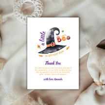 Cute Fun Little Boo Witch Hat Fall Baby Shower