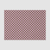 Cute Fun Modern Checkerboard Olive Lilac Geometric 薄葉紙 (正面)