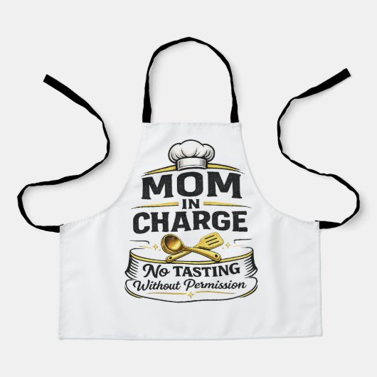Cute Fun mom  Gift  Apron エプロン (正面)