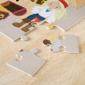 Cute Fun Personalized Pirate Treasure Map Photo ジグソーパズル (側面)