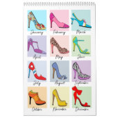 Cute Fun Shoe Calendar カレンダー (カバー)